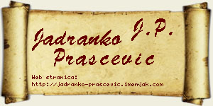 Jadranko Praščević vizit kartica